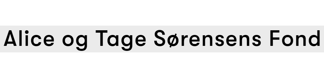 Alice og Tage Sørensens Fond 250